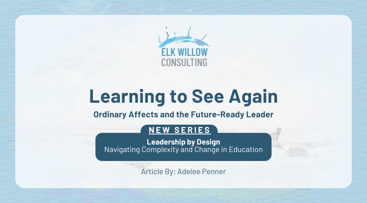 Learning to See Again: Ordinary Affects and the Future-Ready Leader
